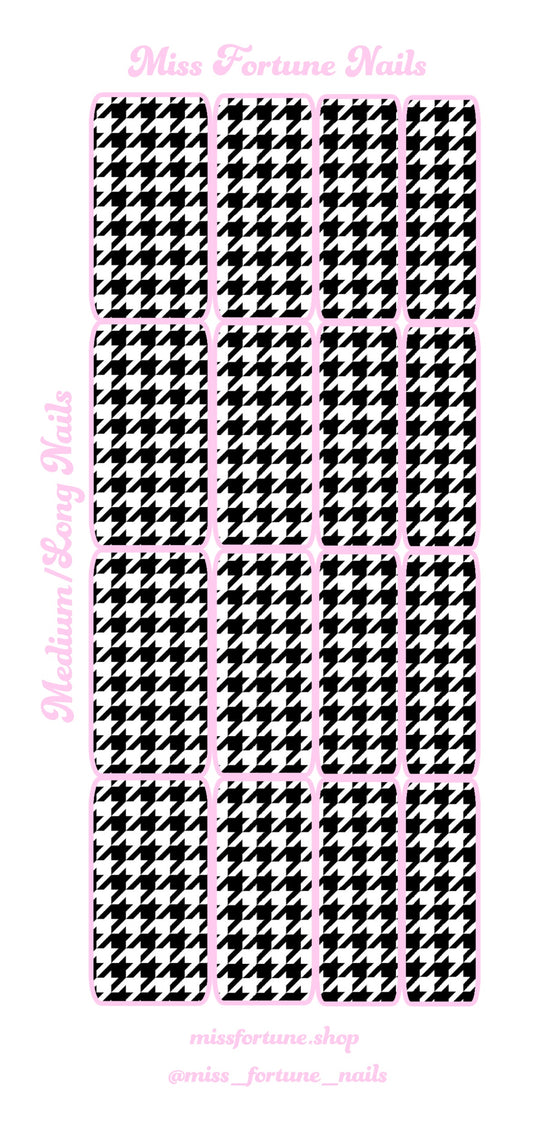 Houndstooth Print Decals ♡